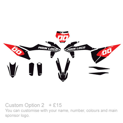 HONDA CRF 450RX 2021-2023 WHITEOUT Graphics Kit