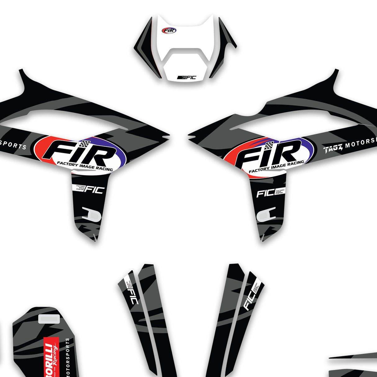 BETA RR RX  XTRAINER CUSTOM FIR TEAM GRAPHICS DECAL KIT