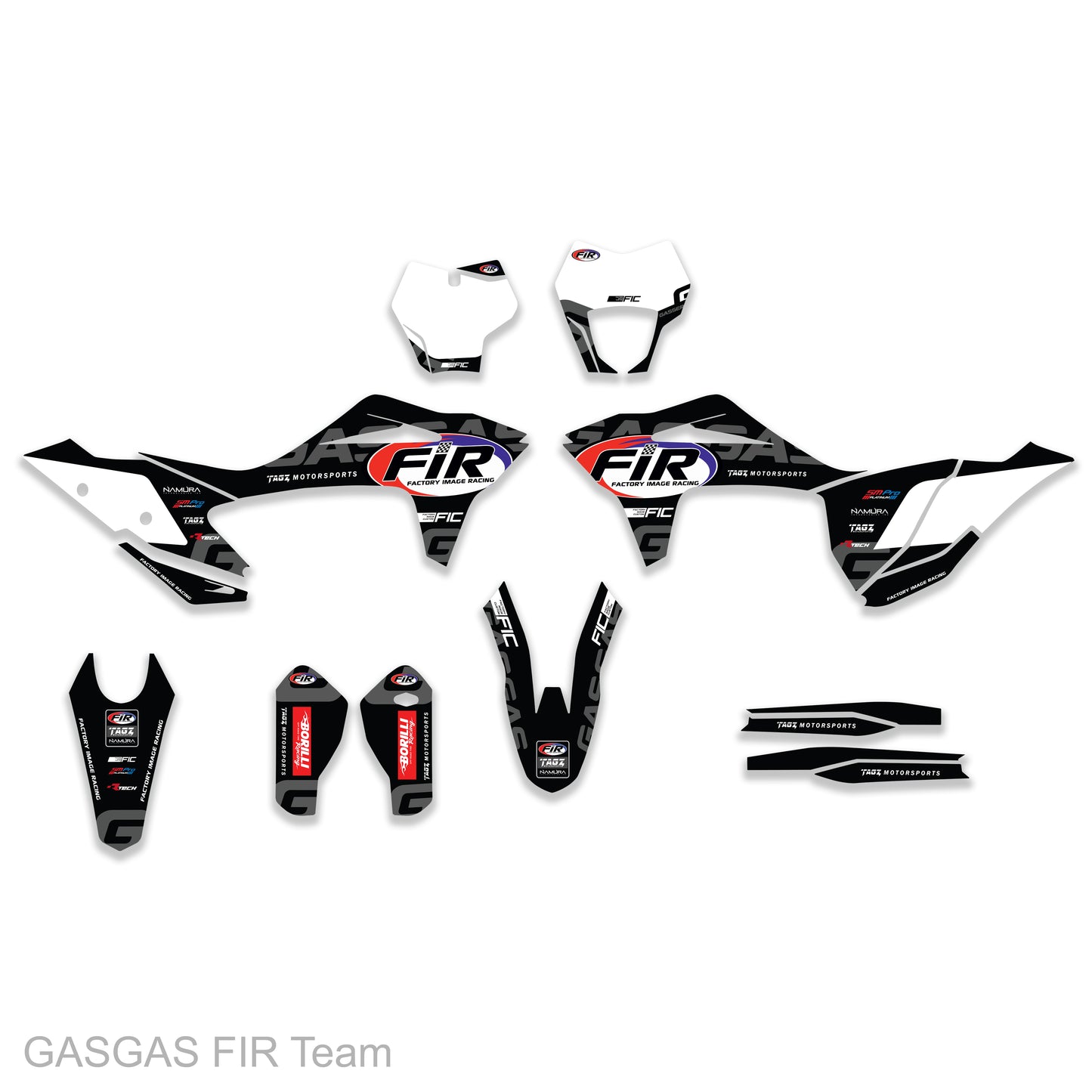 GasGas MC/ME 125-300 11-13 FIR Team Graphics Kit