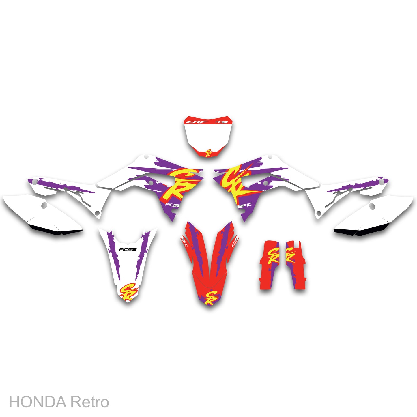 HONDA CRF 250R 2019 - 2021 Retro Graphics Kit