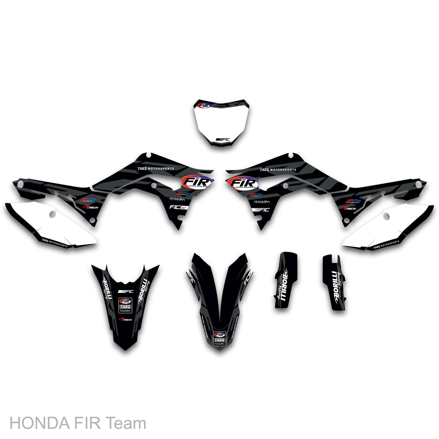 HONDA CRF 250R 2019 - 2021 FIR Team Graphics Kit