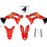 HONDA CARMICHAEL WOODY REPLICA CUSTOM GRAPHICS DECAL KIT