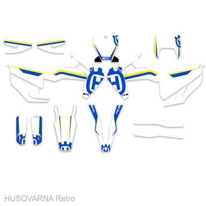 HUSQVARNA TE/FE 125-450 2020 - 2023 Retro Graphics Kit