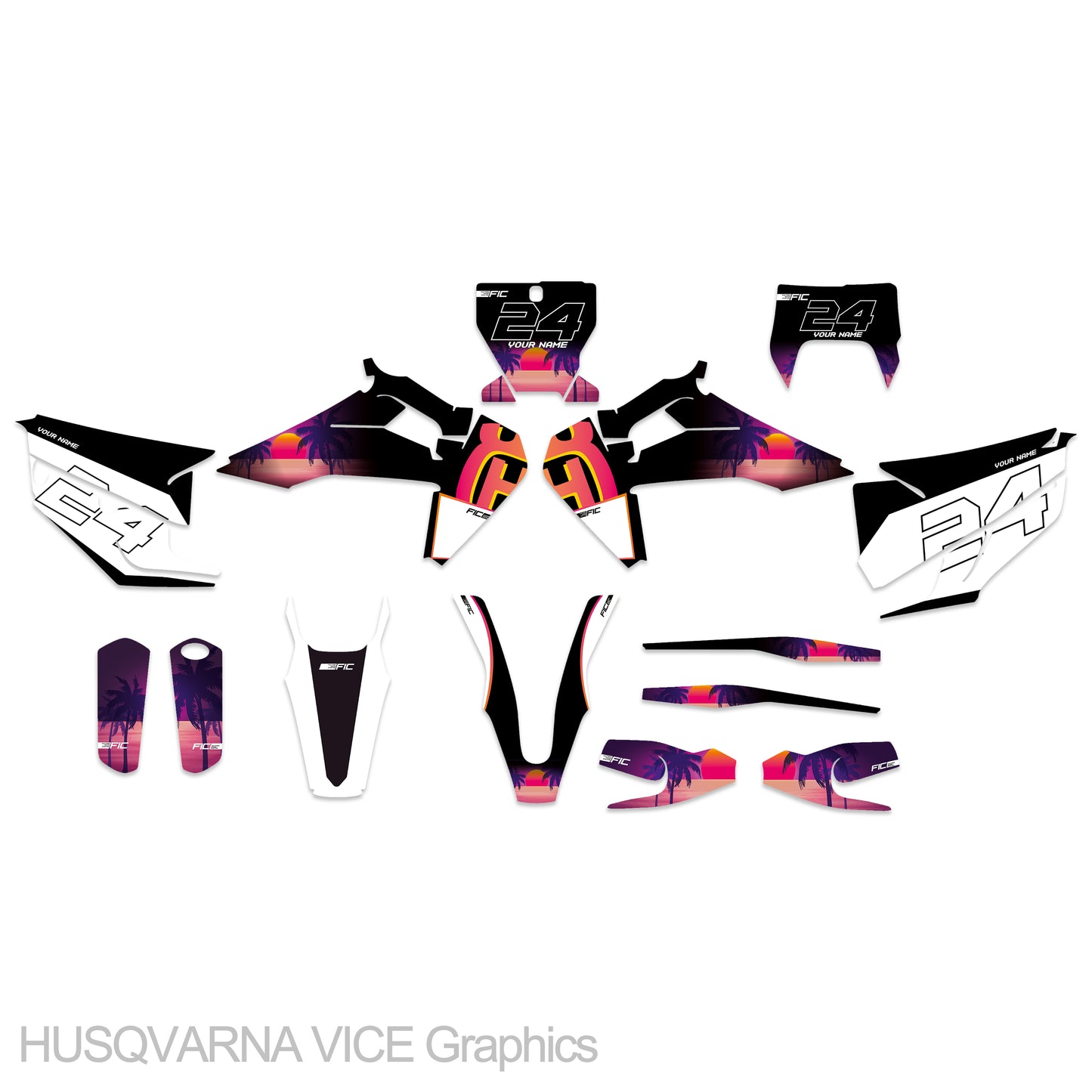 HUSQVARNA TE/FE 125-450 2014 VICE Graphics Kit