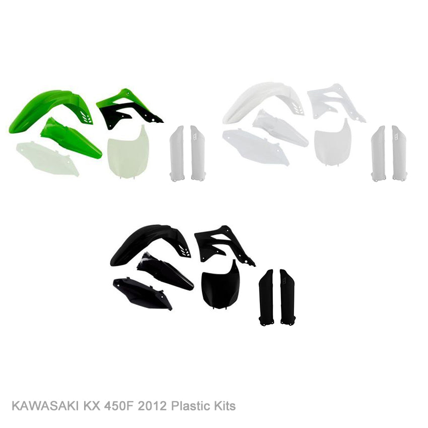 KAWASAKI KX 450F 2012 WHITEOUT Graphics kit