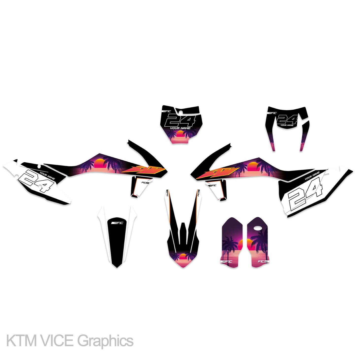 KTM EXC 125-450 2008 - 2011 VICE Graphics kit
