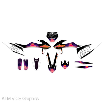 KTM SX/SXF 125/250/300/350/450 2019 - 2022 VICE Graphics kit