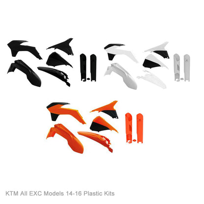 KTM EXC 125-450 2014 - 2016 WHITEOUT Graphics kit