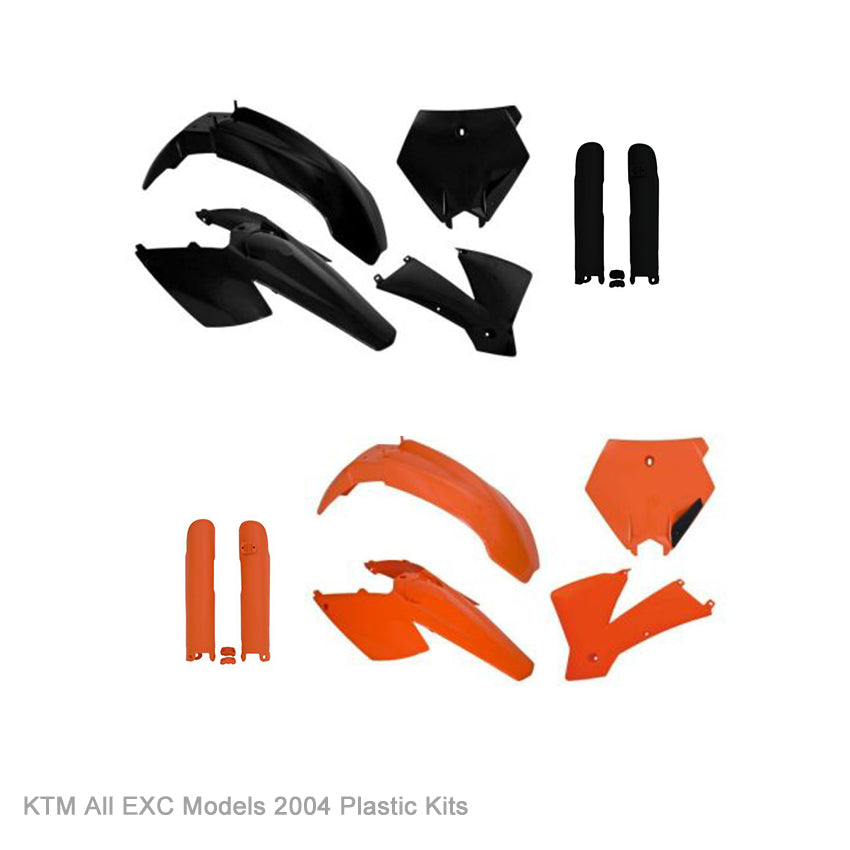 KTM EXC 125-450 2004 WHITEOUT Graphics kit