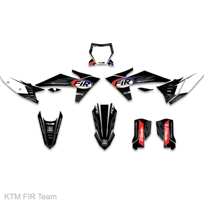 KTM EXC 125-450 2020 - 2023 FIR Team Graphics Kit