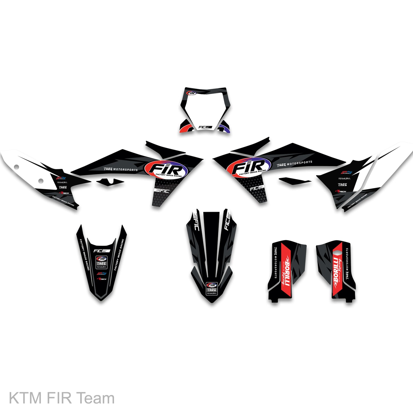 KTM SX/SXF 125/250/300/350/450 2019 - 2022 FIR Team Graphics Kit