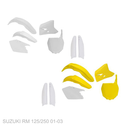 SUZUKI RM 125/250 2001 - 2003 WHITEOUT Graphics kit