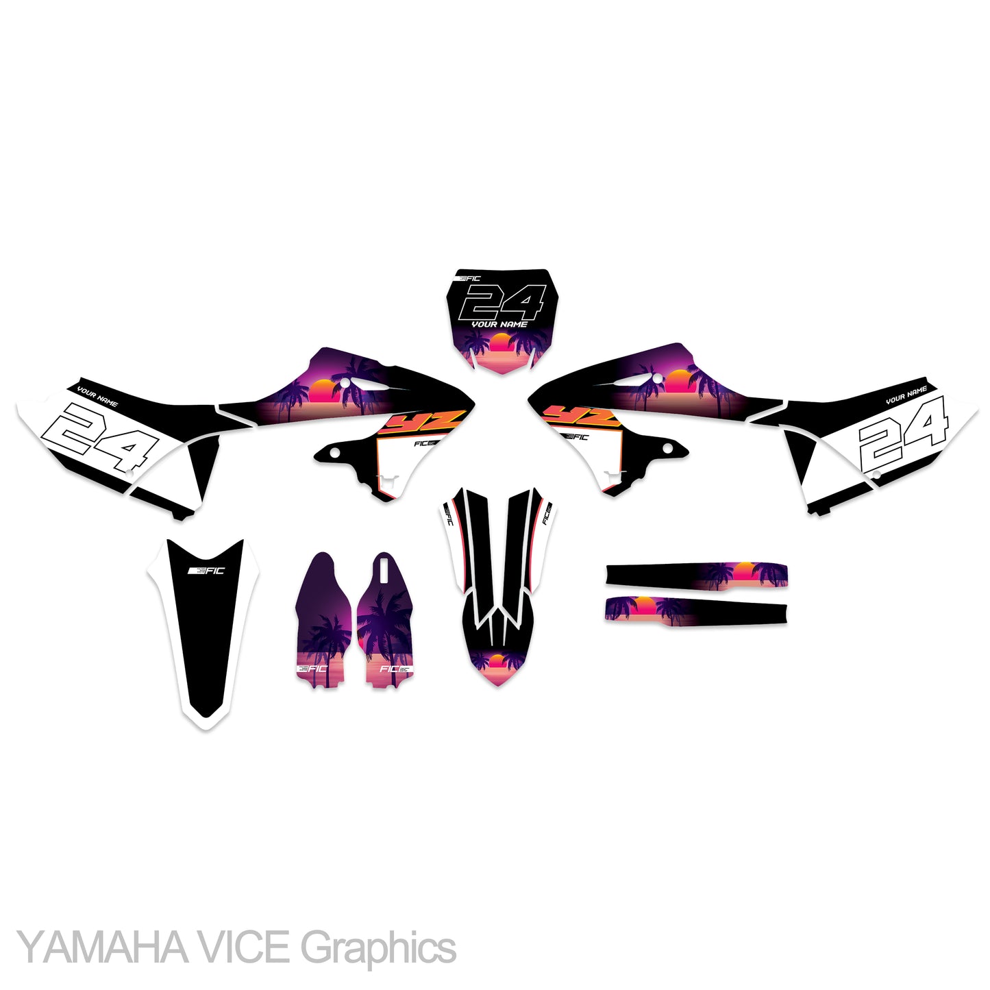 YAMAHA YZ 125/250 2002 - 2004 VICE Graphics kit