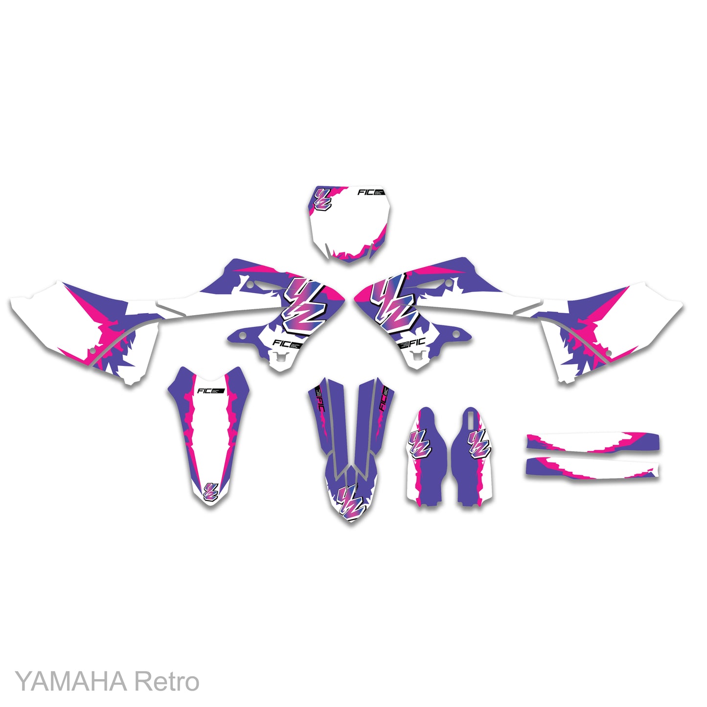 YAMAHA YZ 250X 2023 Retro Graphics Kit