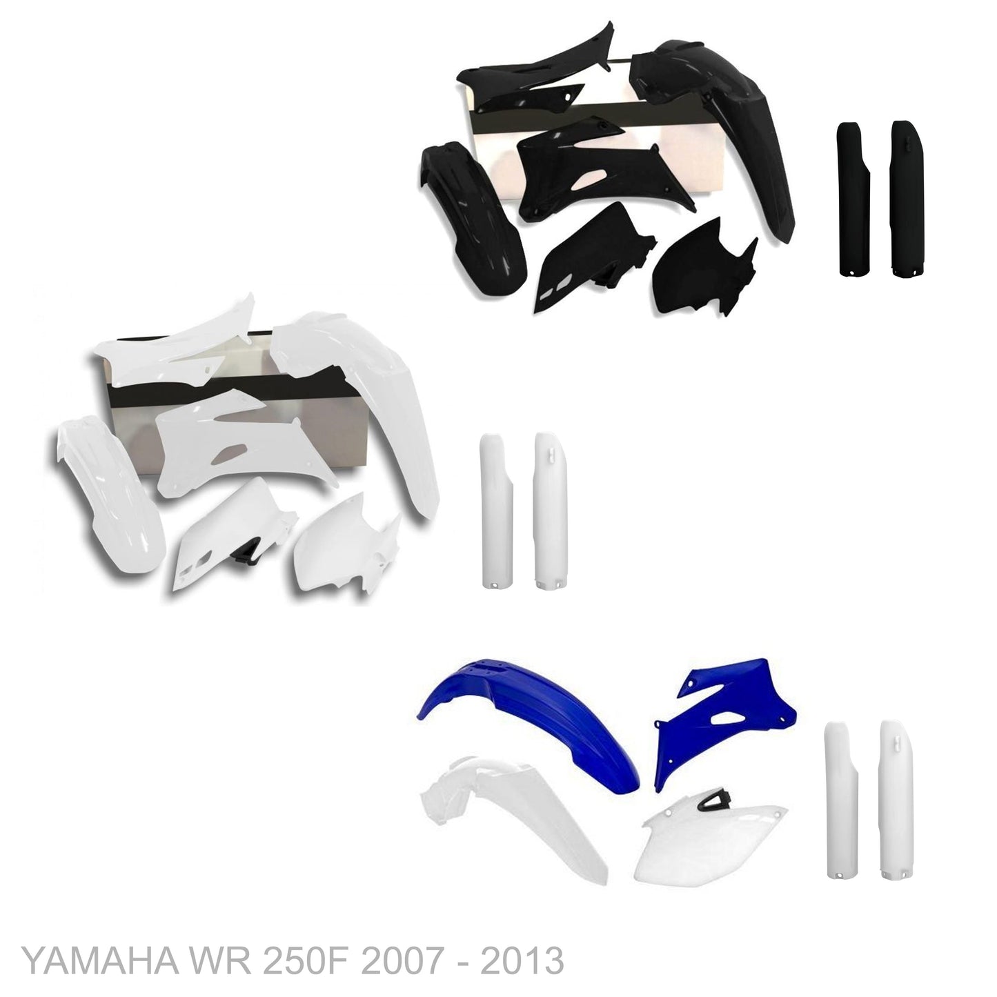 YAMAHA WR 250F 2007 - 2013 WHITEOUT Graphics kit