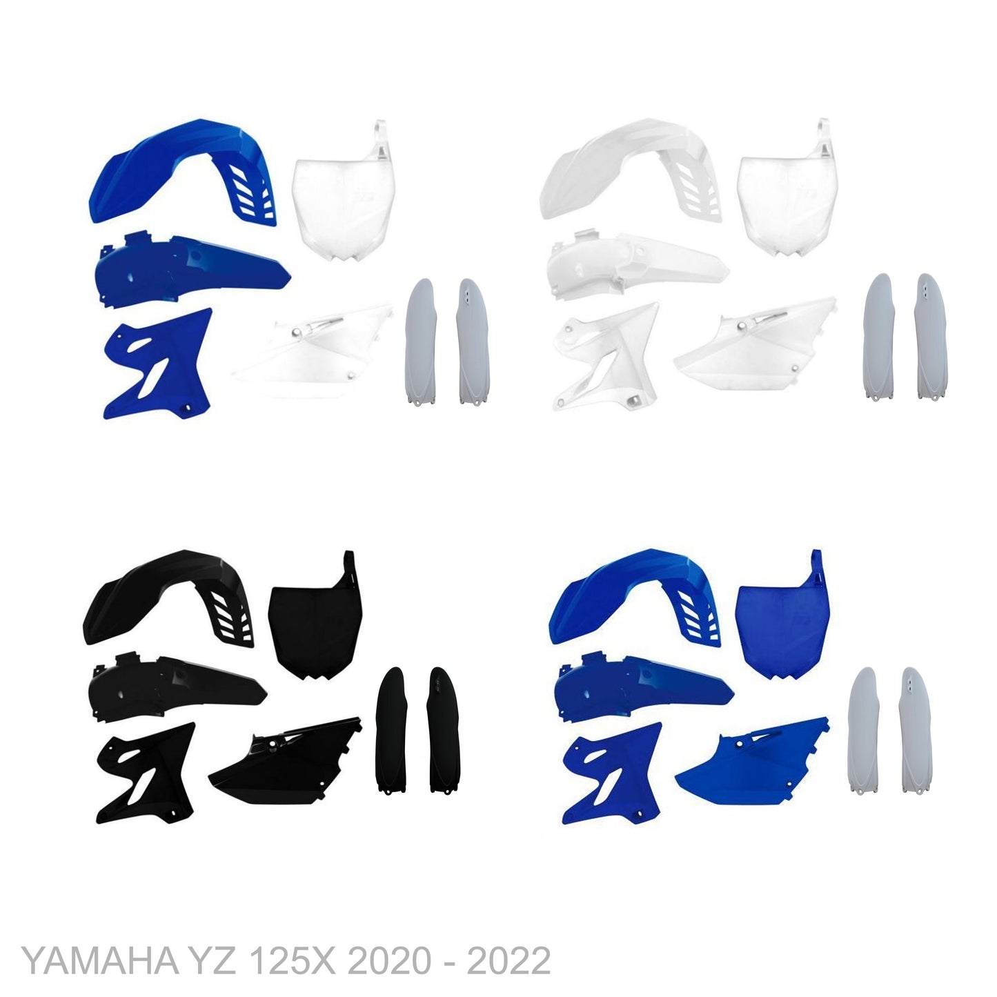 YAMAHA YZ 125X 2020 - 2022 WHITEOUT Graphics kit