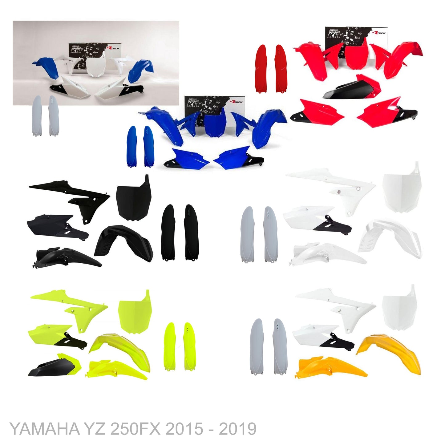 YAMAHA YZ 250FX 2015 - 2019  WHITEOUT Graphics kit