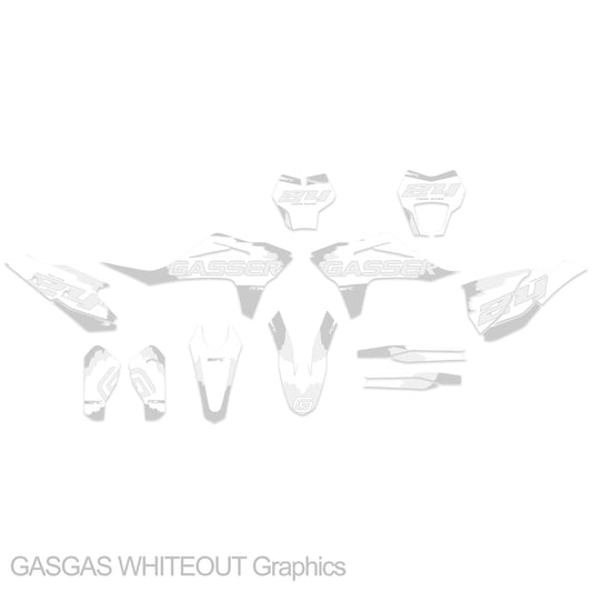 GasGas EC 250-450 21-24 WHITEOUT Graphics Kit