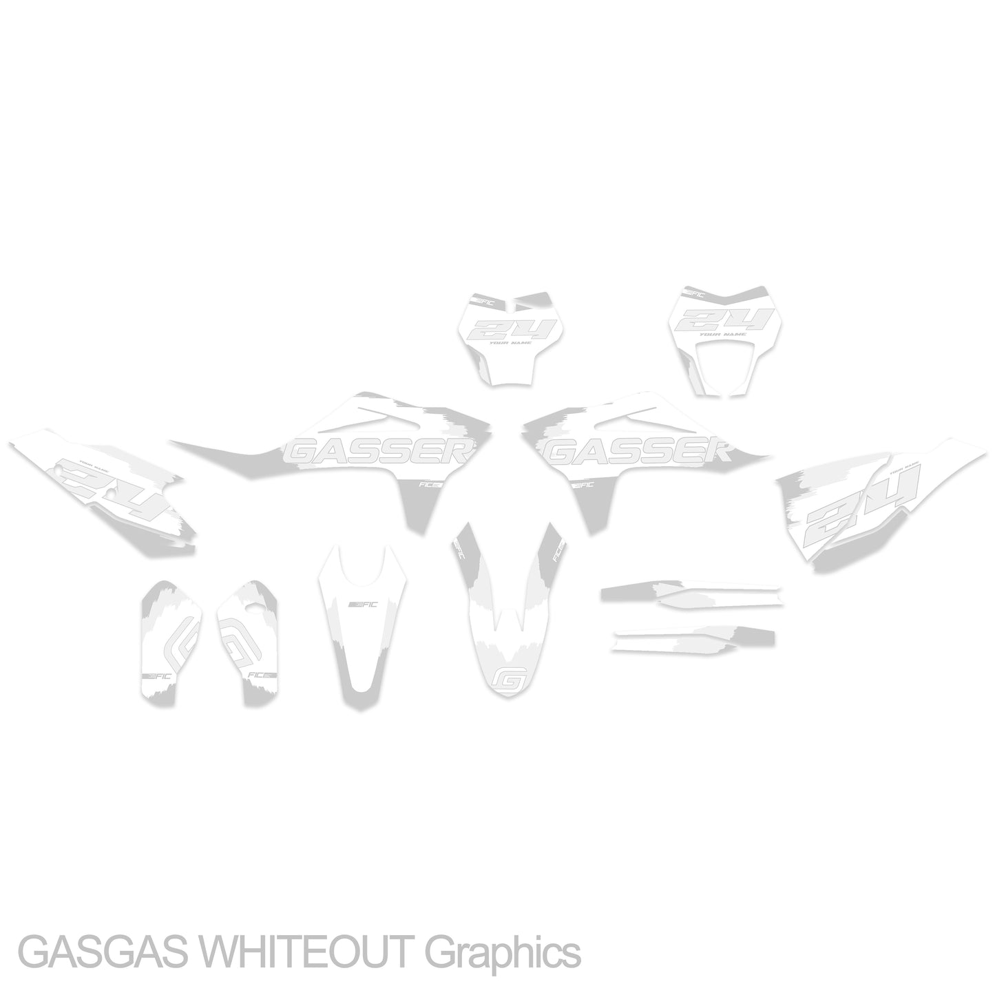 GasGas MC 65 21-23 WHITEOUT Graphics Kit