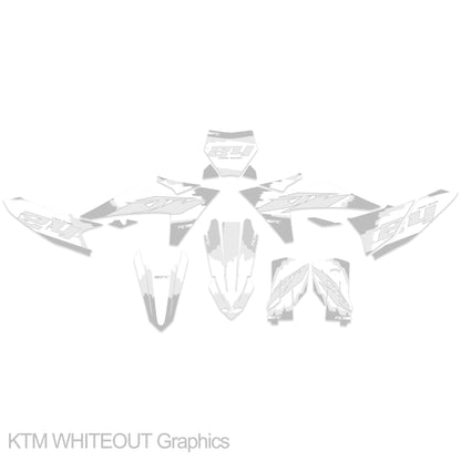 KTM SX 65 2002 - 2008 WHITEOUT Graphics kit