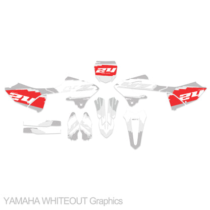 YAMAHA YZ 450F 2018 - 2022 WHITEOUT Graphics kit