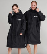 Unisex Black FIR Rain Coat Changing Robe