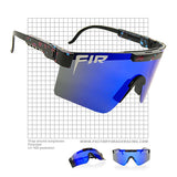 Black FIR Wrap Around Polarised UV400 Sunglasses