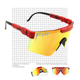 Red FIR Wrap Around Polarised UV400 Sunglasses