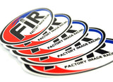 FIR Factory Image Racing Oval Laminated Sticker 11cm x 5cm