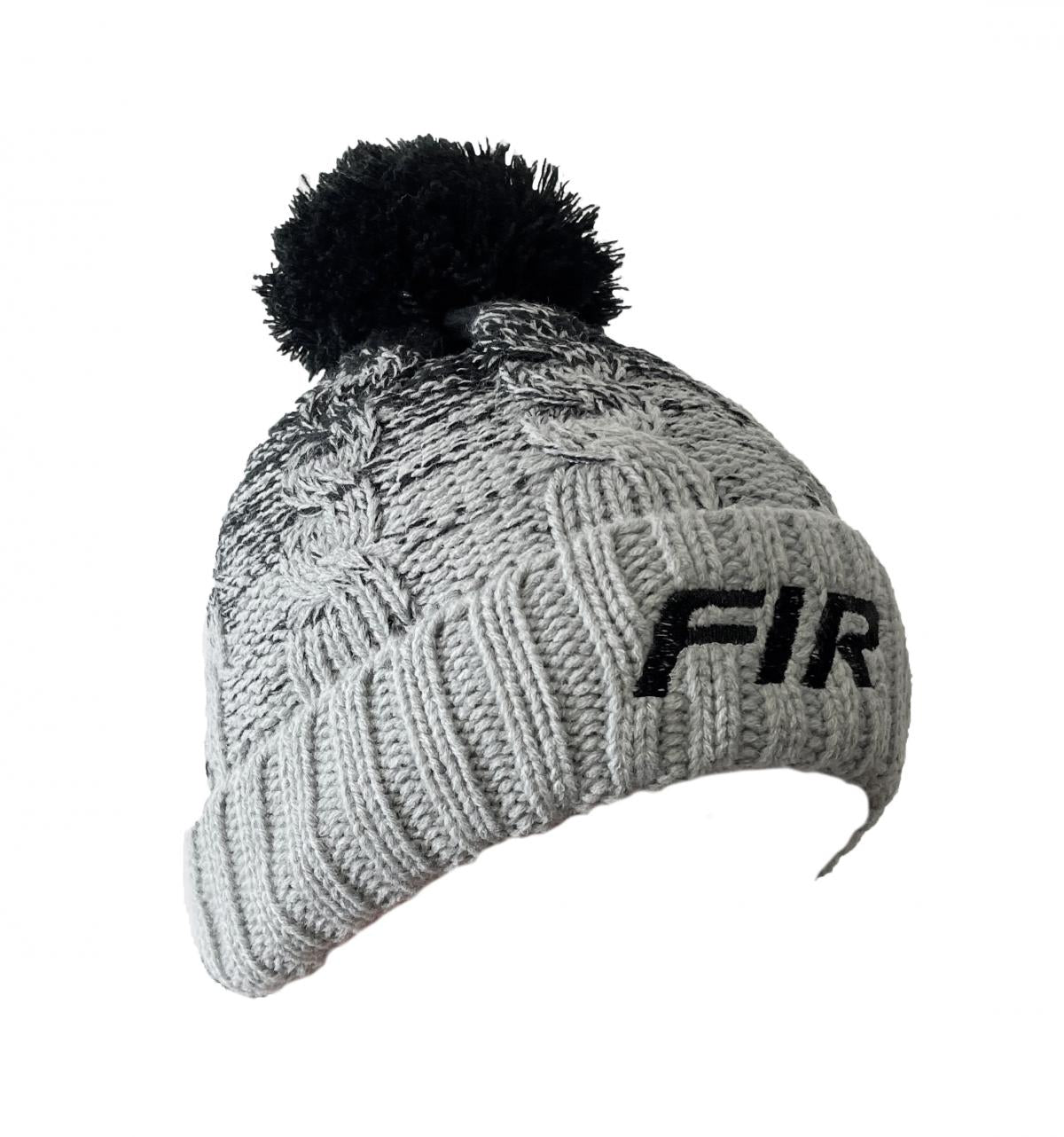 Black / Light Grey Beanie - Black FIR Logo