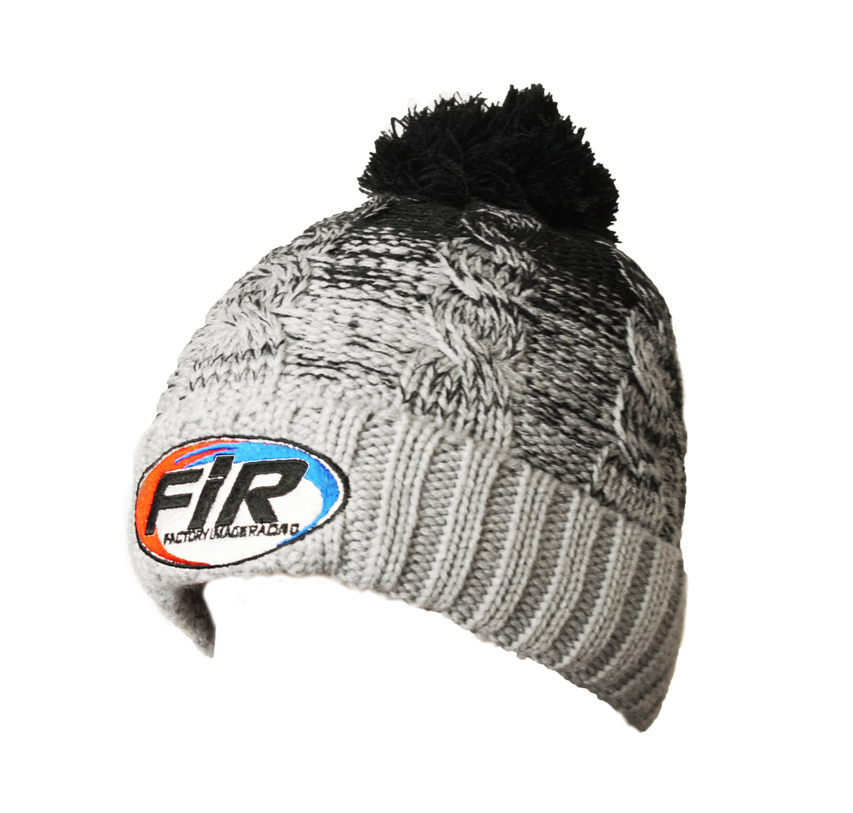 Black / Light Grey FIR Logo Beanie